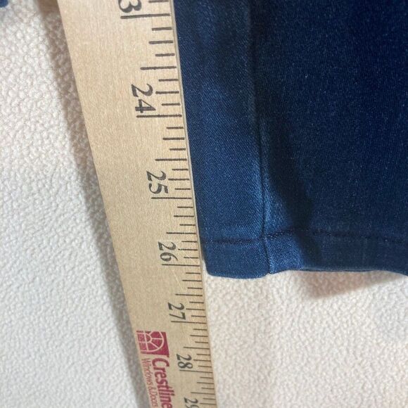 J. Jill Jeans Sz 12 Blue Premium Flex High Rise Denim Leggings Dark Wash - Picture 6 of 10
